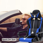 High-Back Gaming Chair PC Office Chair Computer Racing Chair PU Desk