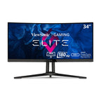 ViewSonic Elite XG340C-2K-S-2K 34"" 1440p Ultra-Wide QHD Curved Gaming Monitor - Certified Refurbished Black