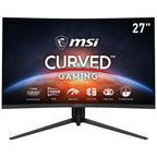 MSI G271CP 27" Gaming Monitor 1920 x 1080 (FHD) VA 165Hz FreeSync Premium HDMI Displayport Tilt Swivel Height AdjustablePivotBlack