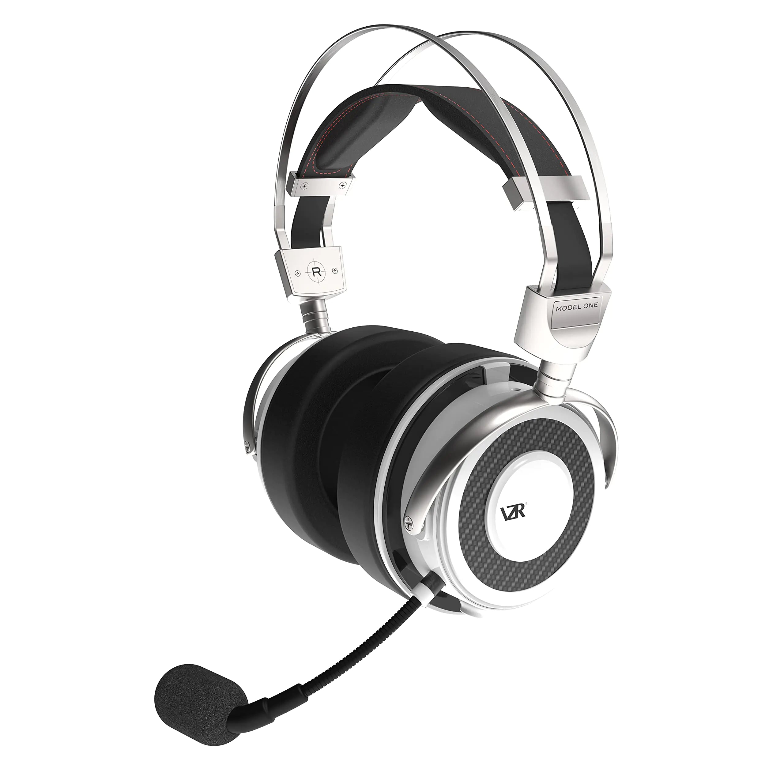 VZR Model One Gaming Headset – 3D Audio for First-Person Shooter/FPS Gaming Patented CrossWave™ Spatial Audio Removable Noise-Canceling Mic 3.5mm Wired Ultra Low Latency All Day Comfort